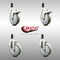 Service Caster 5 Inch 316SS Gray Poly Swivel 1-1/4 Inch Expanding Stem Caster Lock Brake, 2PK SCC-SS316TTLEX20S514-PPUB-2-S-2-114 - alternate 5